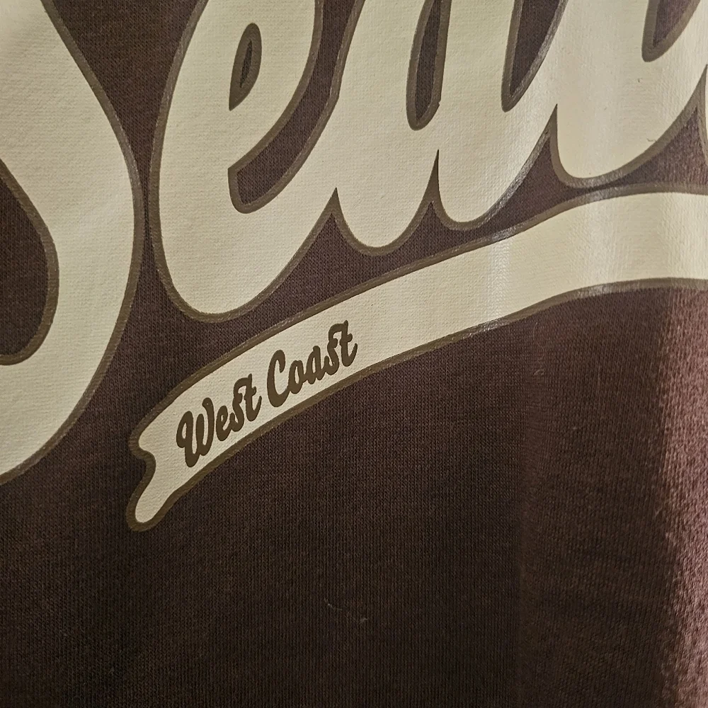 Divided Brown and Cream Varsity Jacket Classic Collegiate Style - Picture 4 of 13